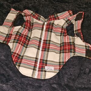 Plaid Fur Dog Vest